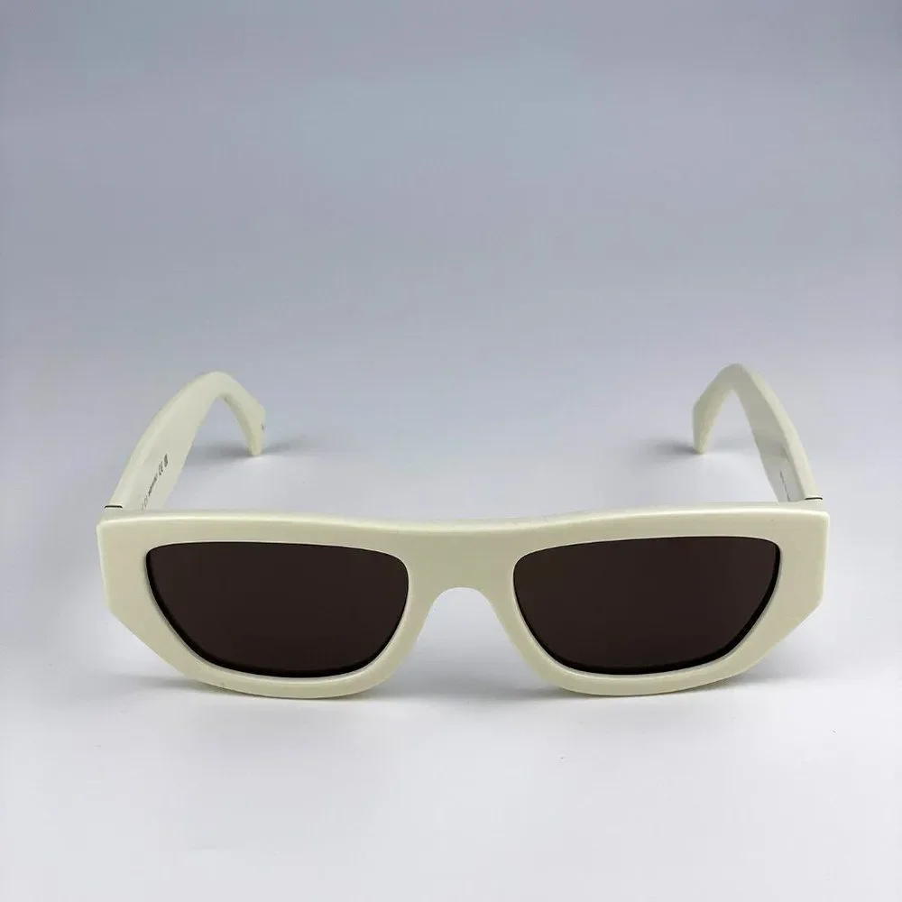 Gucci GG1134S 003 Sunglasses Ivory White Brown Rectangle Unisex - Picture 8 of 13